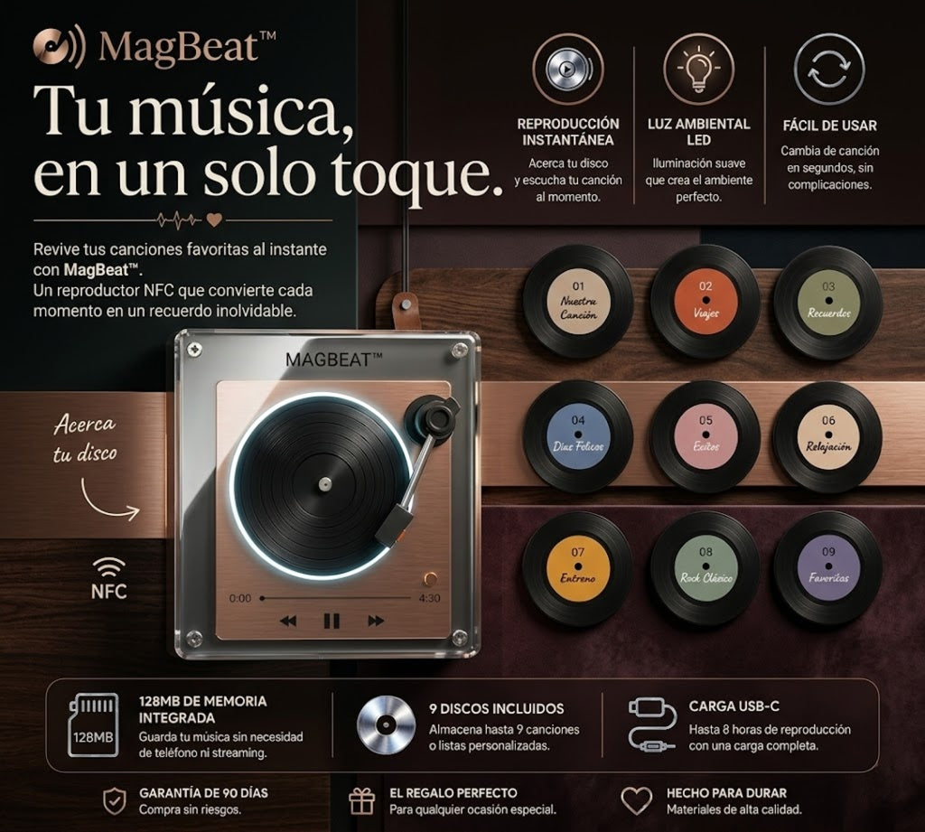 MagBeat™ Visual Vinyl Player